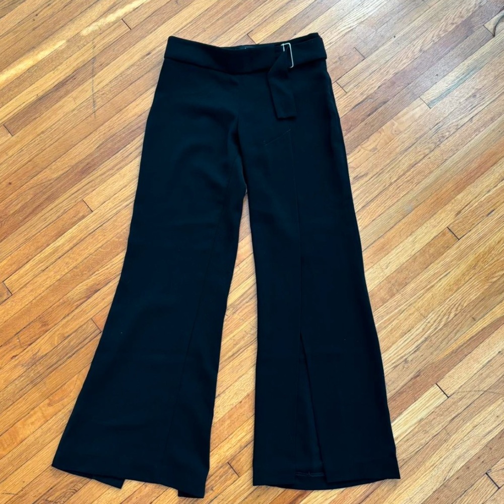Vintage Bebe slacks with one slit down the front and one slit down the back